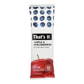 That's It Fruit Bar - Apple and Blueberry - Case of 12 - 1.2 oz