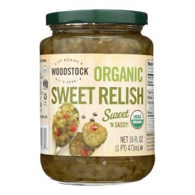 Woodstock Organic Sweet Relish - Case of 12 - 16 oz.